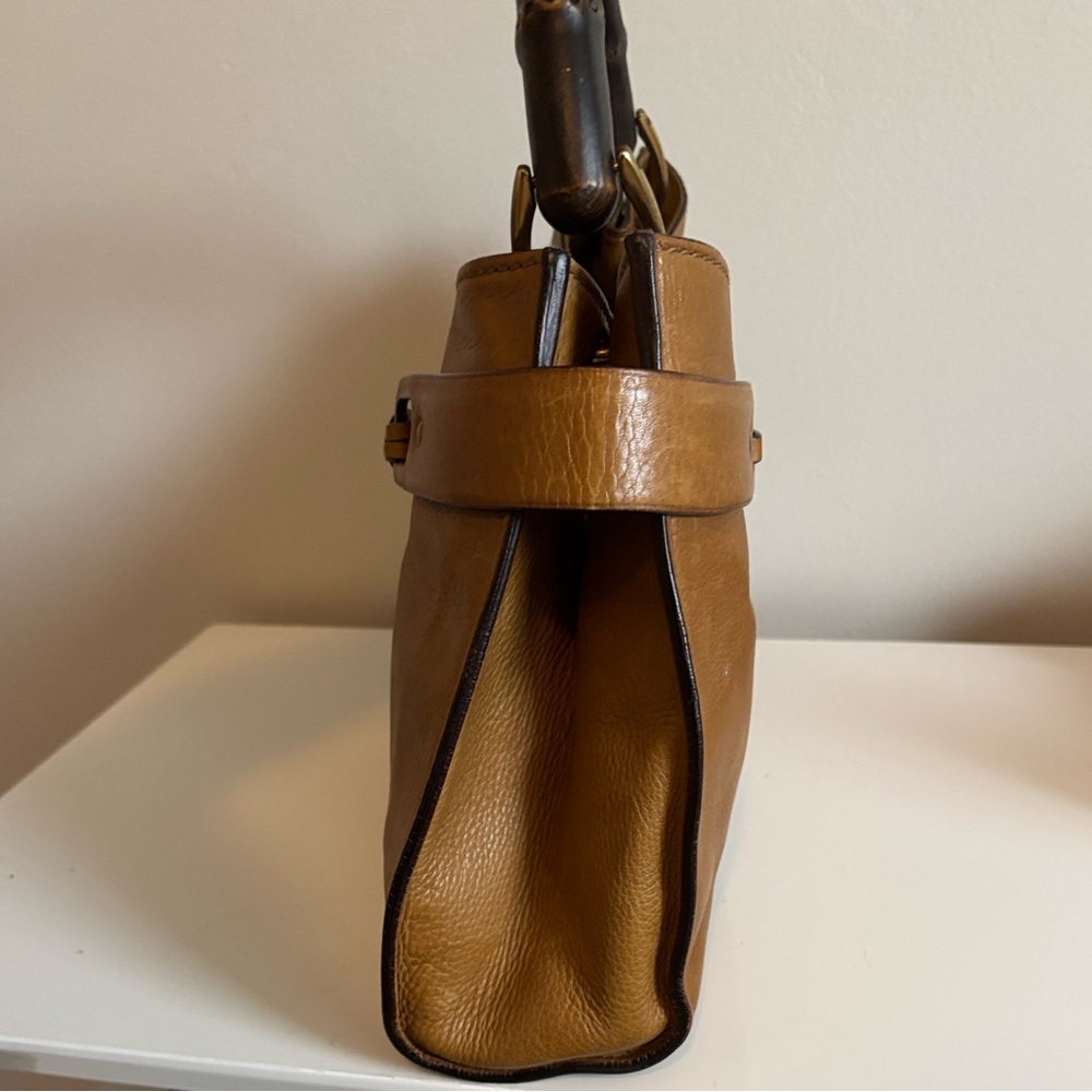 Gucci Bamboo Handle Leather Bag - Picture 5 of 16